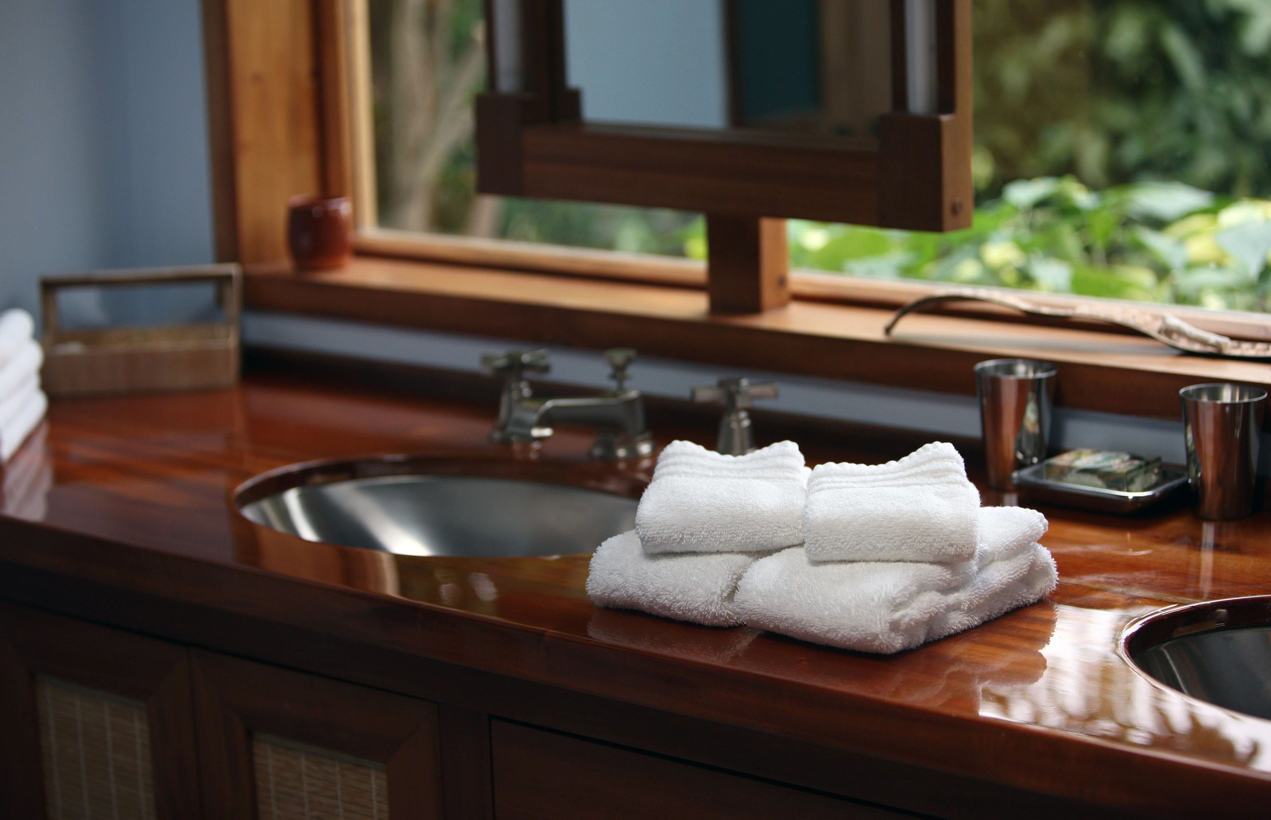 Countertops in bathroom